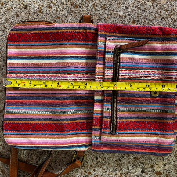 Women's T-Shirt & Jeans Serape Embroidered Crossbody - Picture 10 of 16